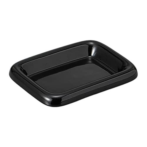 山下工芸 灰皿 黒角灰皿 16×12×3cm 746201511