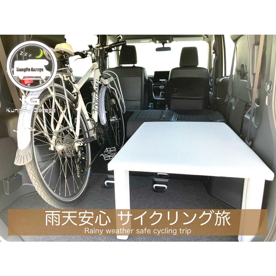 アルファード ヴェルファイア (30系) ベッドキット 2分割式 白 車中泊用カスタムパーツ ベッド 完成品 光沢ホワイト 工具不要 左右セット 日本製｜kungfugarage｜05