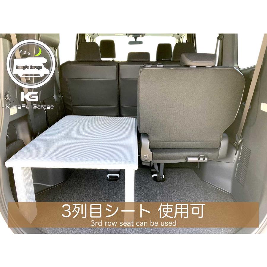 アルファード ヴェルファイア (30系) ベッドキット 2分割式 白 車中泊用カスタムパーツ ベッド 完成品 光沢ホワイト 工具不要 左右セット 日本製｜kungfugarage｜08