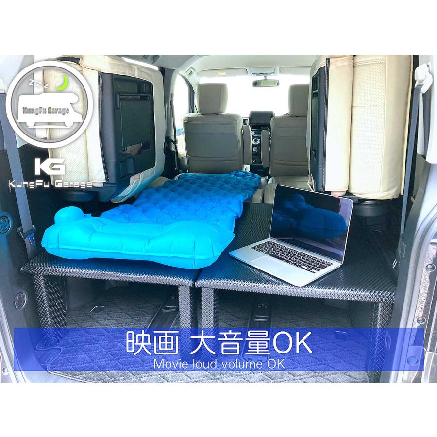 デリカD:5 (デリカD5) ベッドキット 2分割式 黒 車中泊用カスタム