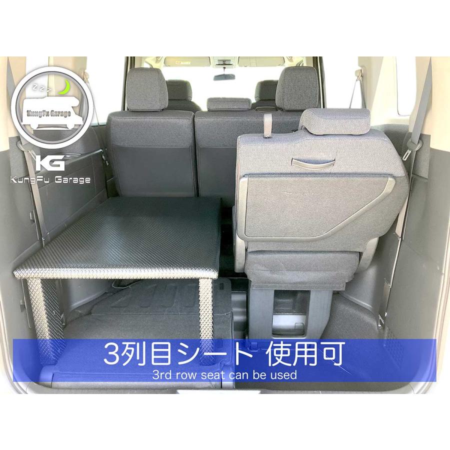 ステップワゴン (RP6 7 8) ベッドキット 2分割式 黒 車中泊用カスタムパーツ 車中泊用ベッド 完成品 光沢ブラック 工具不要 左右セット 日本製｜kungfugarage｜06