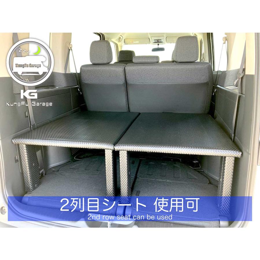 ステップワゴン (RP6 7 8) ベッドキット 2分割式 黒 車中泊用カスタムパーツ 車中泊用ベッド 完成品 光沢ブラック 工具不要 左右セット 日本製｜kungfugarage｜08