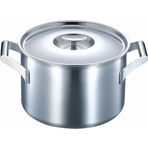 フジノス ステンレス深型両手鍋 24cm アカオ(フジノス) エレック