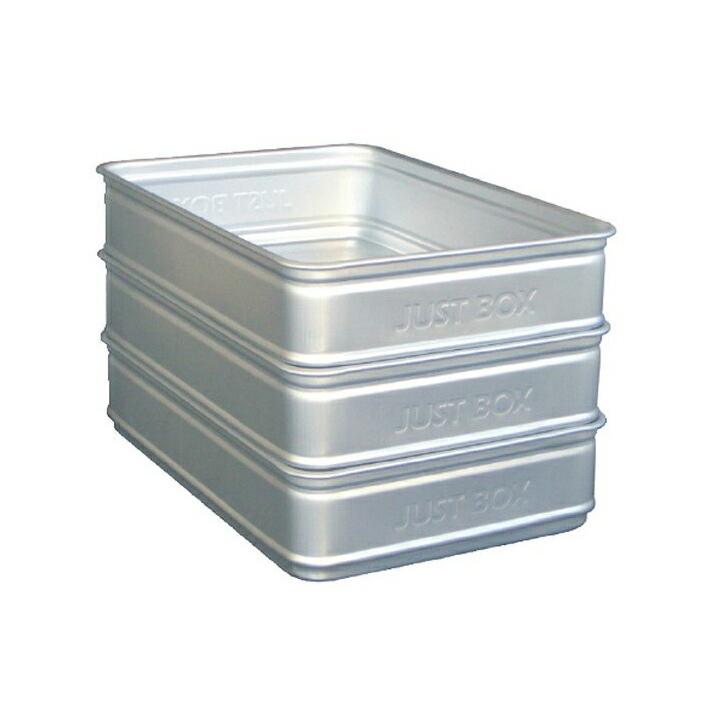 アカオ JUST BOX 110小 11.3L 番重 アルミ アルマイト 日本製 フード