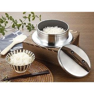 昔懐かしのウルシヤマ金属 越後の釜職人 2合炊き 【羽釜・ご飯釜・二合