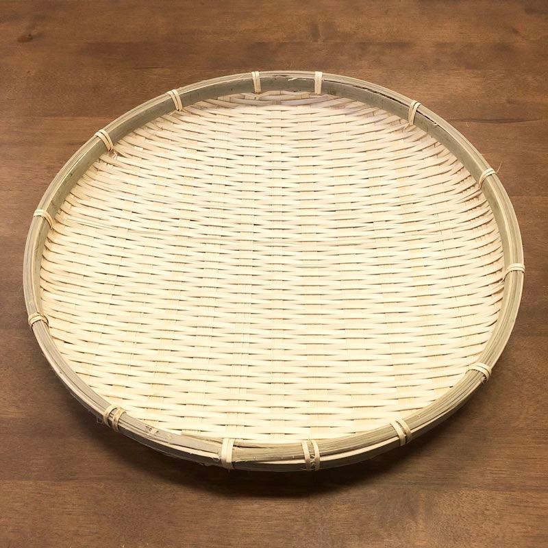 即納/ 竹製 ざる 小ヒゴ 平皿 30cm 50-344 / 盆ざる 竹 竹ざる 竹ザル