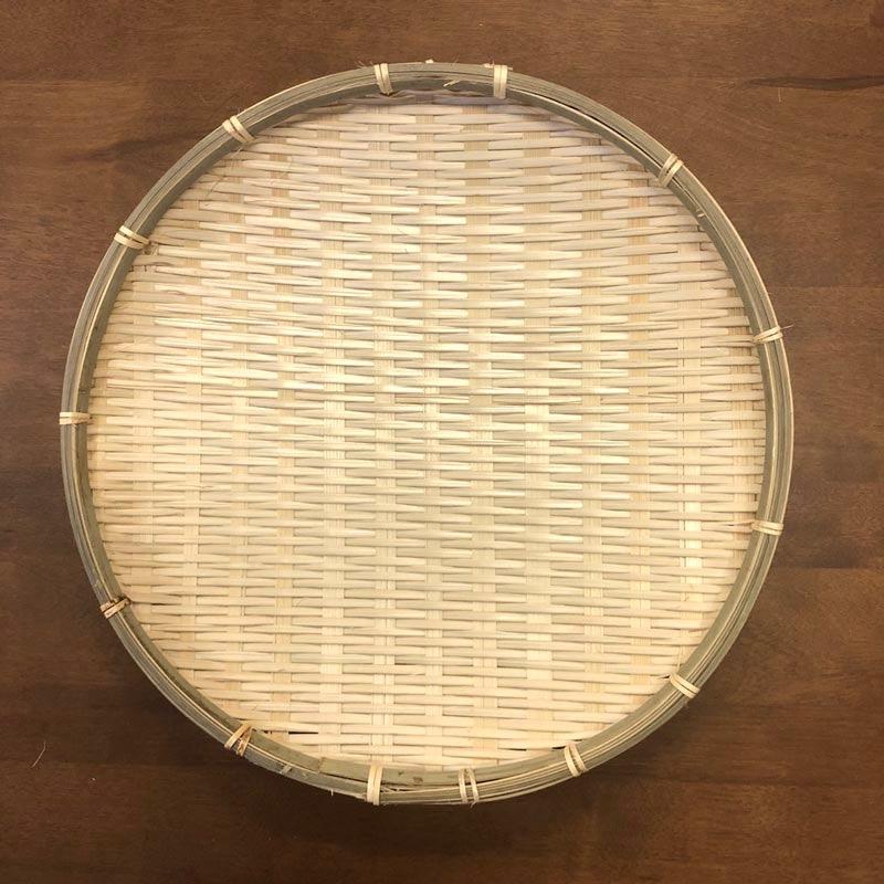 竹製 ざる 小ヒゴ 平皿 30cm / 50-344 盆ざる 竹 竹ざる 竹ザル 小ひご