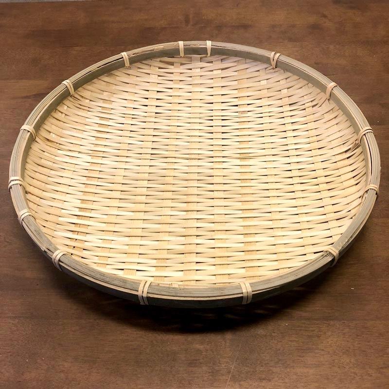 竹製 ざる 小ヒゴ 平皿 33cm 50-345 / 盆ざる 竹 竹ざる 竹ザル 小ひご