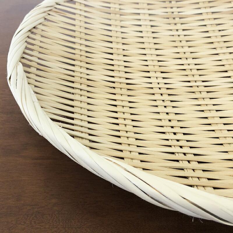 盆ざる 盆ザル 丸 竹製 太渕盆ザル 39cm 50-439 丸盆ざる 丸ざる 竹