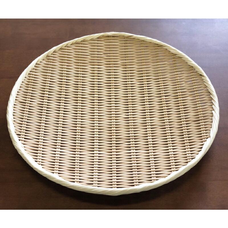 即納/ 特選 盆ざる 盆ザル 丸 45cm 竹製 上 日本製 / 丸盆ざる