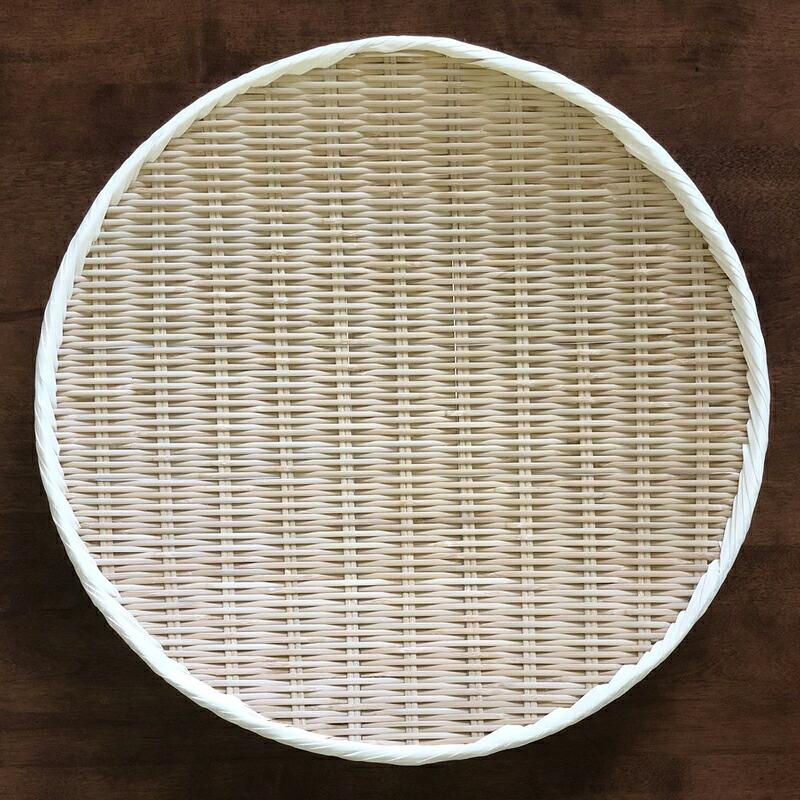 即納/ 特選 盆ざる 盆ザル 丸 45cm 竹製 上 日本製 / 丸盆ざる 丸ざる