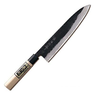 TOJIRO 藤次郎 F-694 黒打砥出し 牛刀 210mm 白紙鋼両刃（PC桂柄