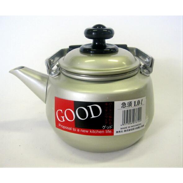 前川金属工業所 昔懐かしの グッド急須 1L やかん 前川金属 宝こづち印