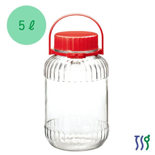東洋佐々木ガラス /即納/ 果実酒びん 梅酒瓶 5L (7号) 日本製 / 東洋