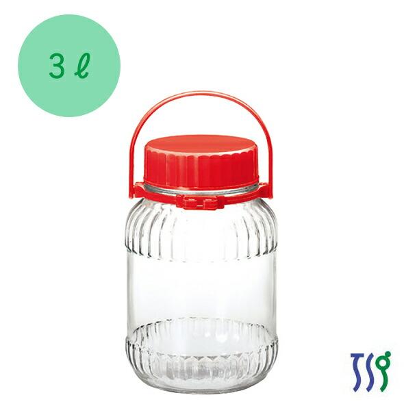 東洋佐々木ガラス /即納/ 果実酒びん 梅酒瓶 3L 日本製 / 東洋佐々木