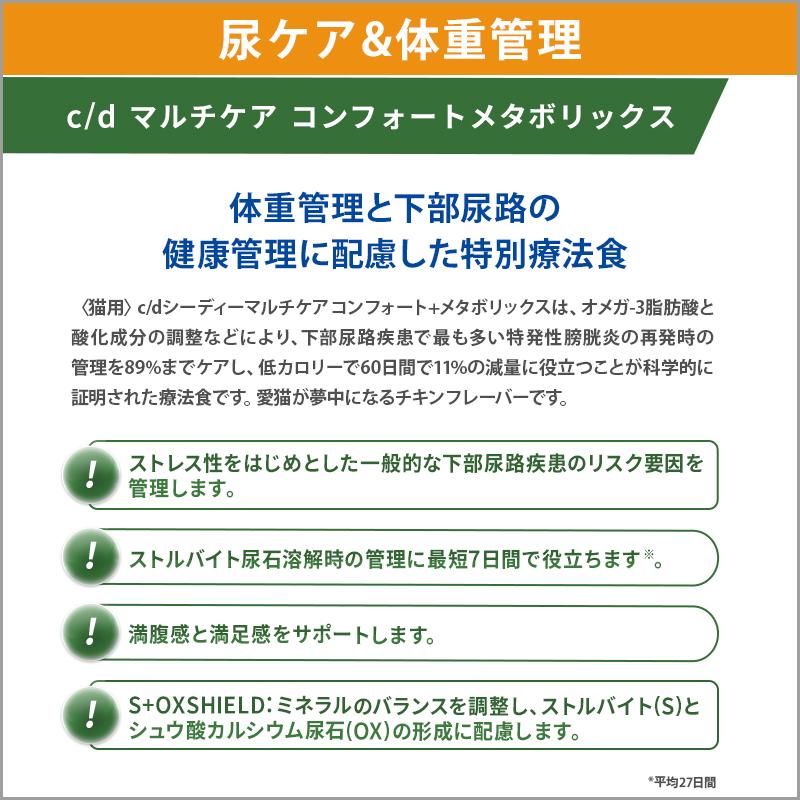 ヒルズ 猫用 c/d マルチケア コンフォート＋メタボリックス ドライ 4kg