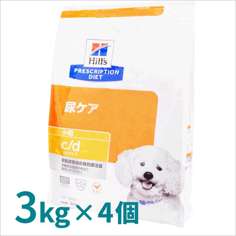 ヒルズ 犬用 c/d マルチケア ドライ 3kg×4袋セット : くにペットヘルス