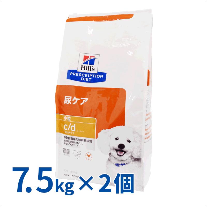 ヒルズ 犬用 c/d マルチケア ドライ 7.5kg×2袋セット : くにペット