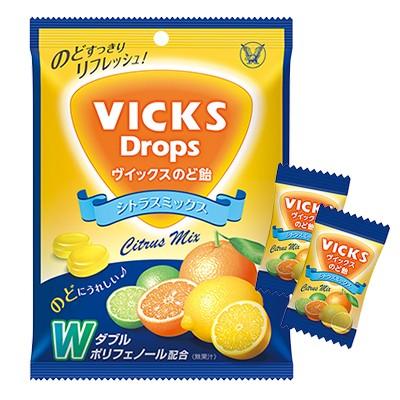 VICKS 大正製薬 ヴイックスのど飴 70g シトラスミックス×1袋 グレープ