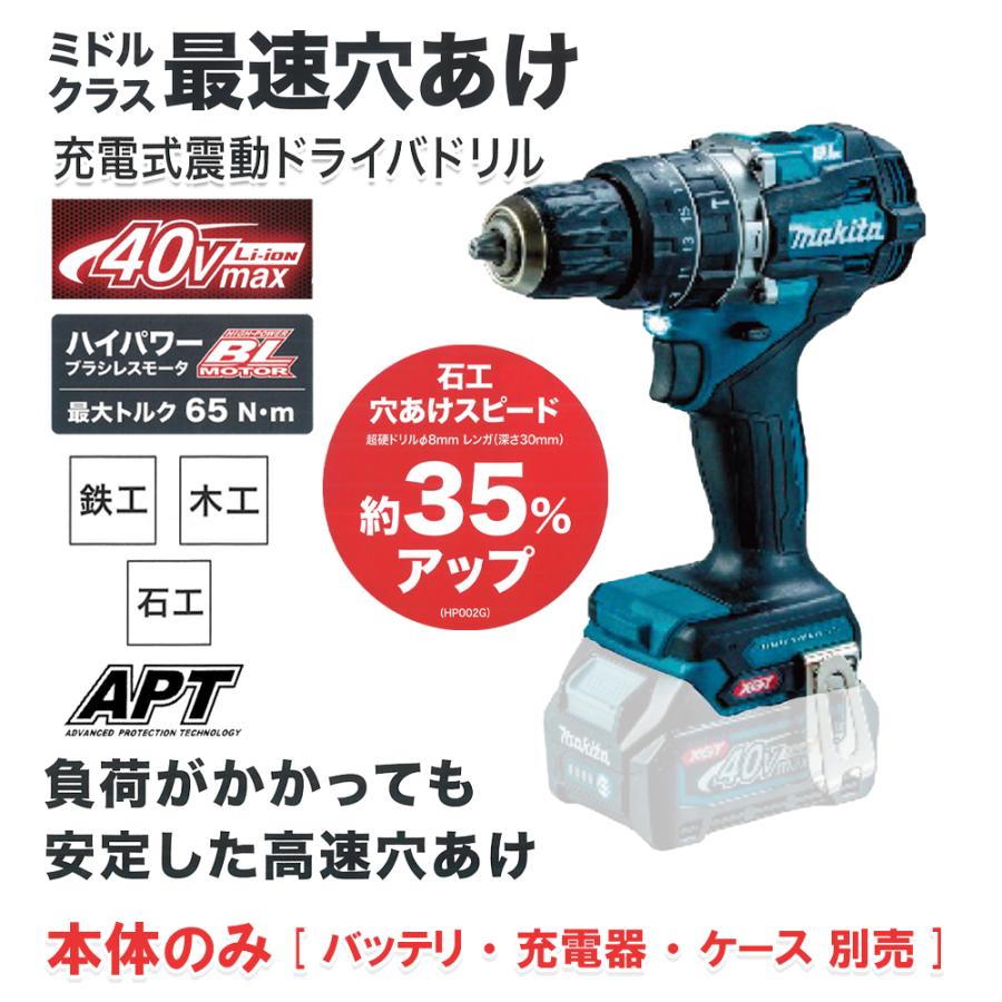 マキタ HP002GZ 充電式震動ドライバードリル 40Vmax 本体のみ (青) :54132y1:クニモトハモノヤフー店 - 通販 - Yahoo!ショッピング マキタ HP002GZ 充電式震動ドライバードリル 40Vmax 本体のみ (青) :54132y1:クニモトハモノヤフー店 - 通販 - Yahoo!ショッピング