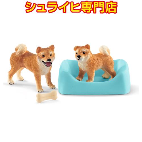 シュライヒ専門店】シュライヒ 柴犬 母と仔 42479 動物フィギュア