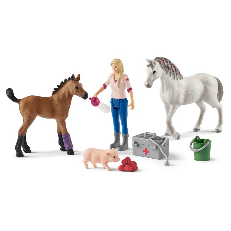 シュライヒ専門店】シュライヒ じゅう医と馬の親子 42486 動物