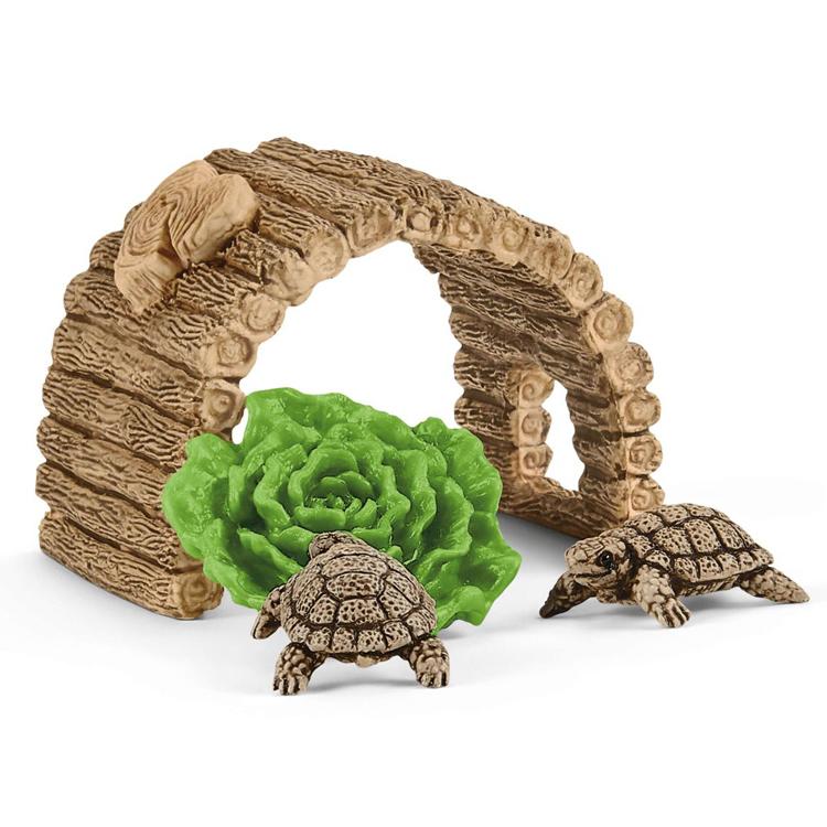 シュライヒ専門店】シュライヒ カメの親子 42506 動物フィギュア