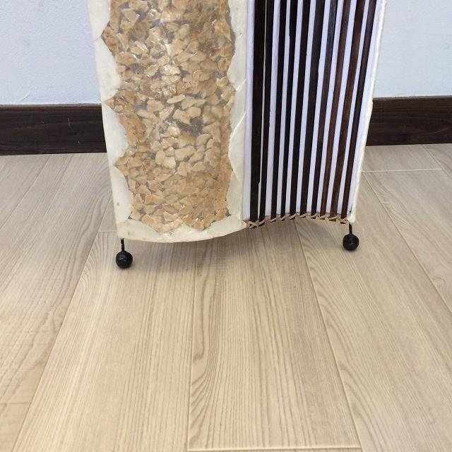 フロアライト シェル トライアングルランプ モザイクゴールド H100cm スタンドランプ ライト インテリア_3