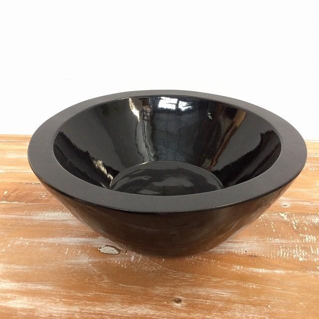 スパボウル フットバスボウル 木製 木製 フットバス スパボウル 黒 茶 W34cm エステ 足マッサージ 木桶