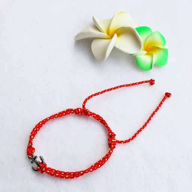 メール便対応可 ミサンガ ブレスレット アンクレット イカリ 錨 マリン