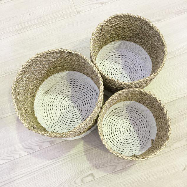 バスケット かご 6色 Sサイズ 鉢カバー カゴ 収納 おしゃれ ごみカゴ