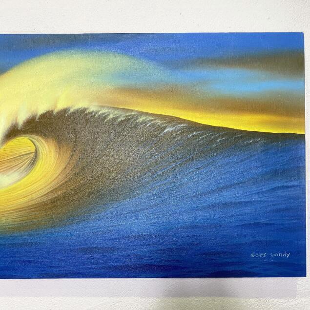 波の絵 windy作 W90×H40 海の絵 波 アート 有名画家 バリ絵画 波の絵 windy作 W90×H40 海の絵 波 アート 有名画家 バリ絵画