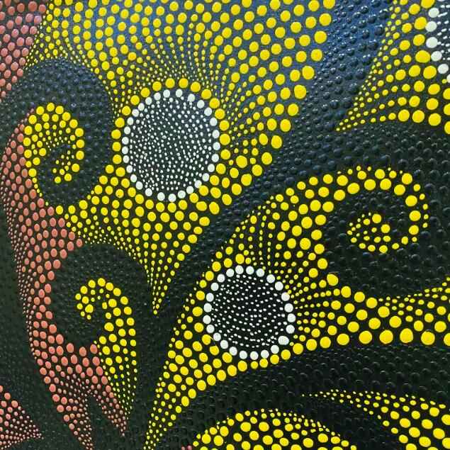 バリ島絵画 バリ絵画 ドットアート 50×50cm アートパネル バリ島 バリ雑貨