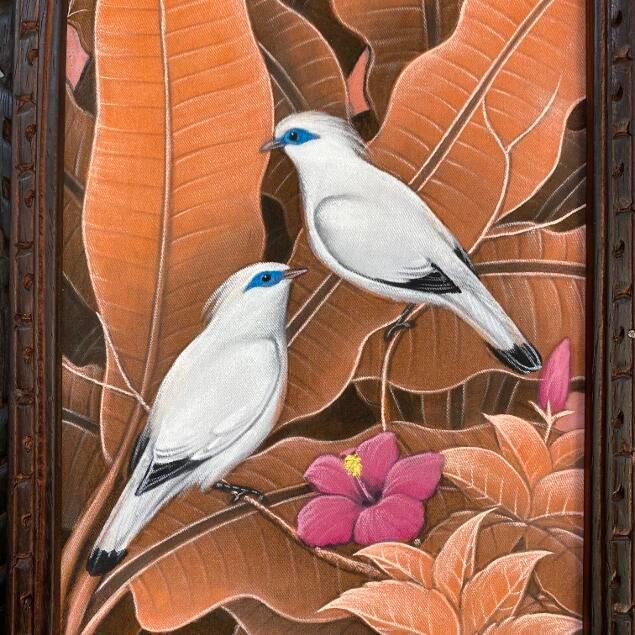 バリ絵画✨ 33㎝×63㎝