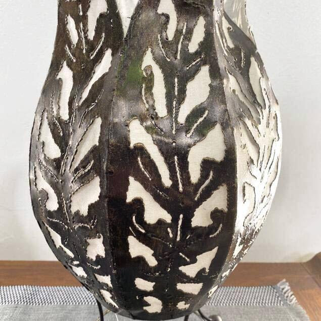 アイアン透かし チューリップ型 スタンドランプ H40cm バリ島製 フロア