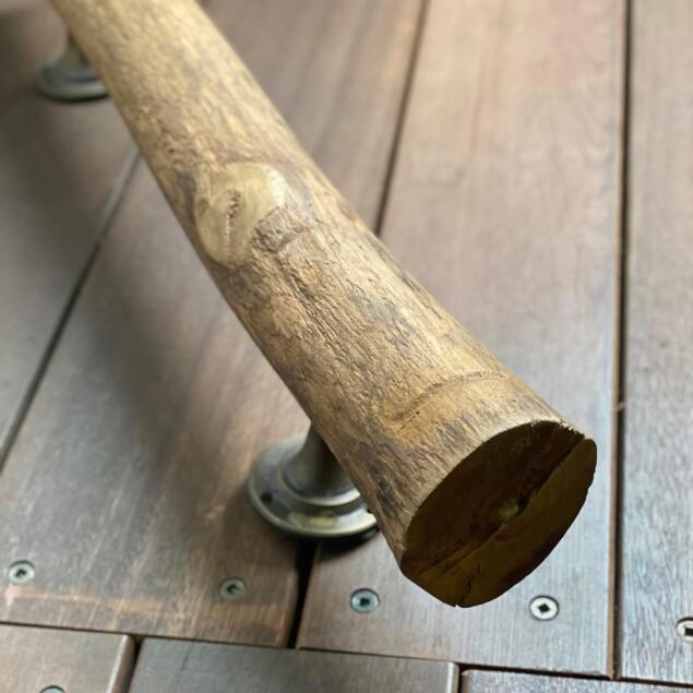 古木 ドアノブ ドア ハンドル 取っ手 扉 木製 50cm レトロ