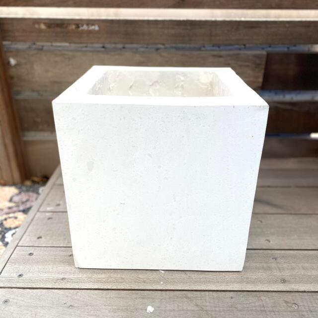 植木鉢 プランター 白 グレー 角 H30cm スクエア おしゃれ フラワー