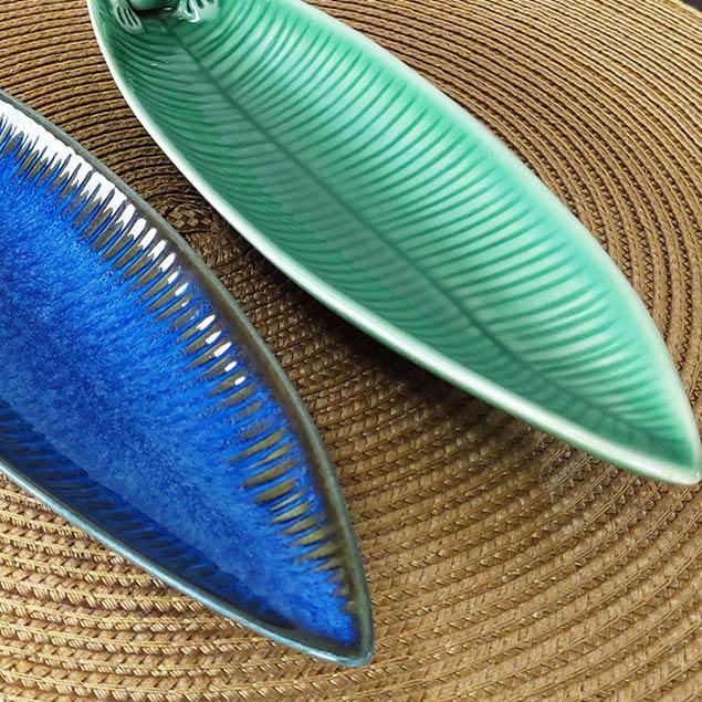 ジェンガラケラミック お香立て インセンスホルダー 緑 青 カエル