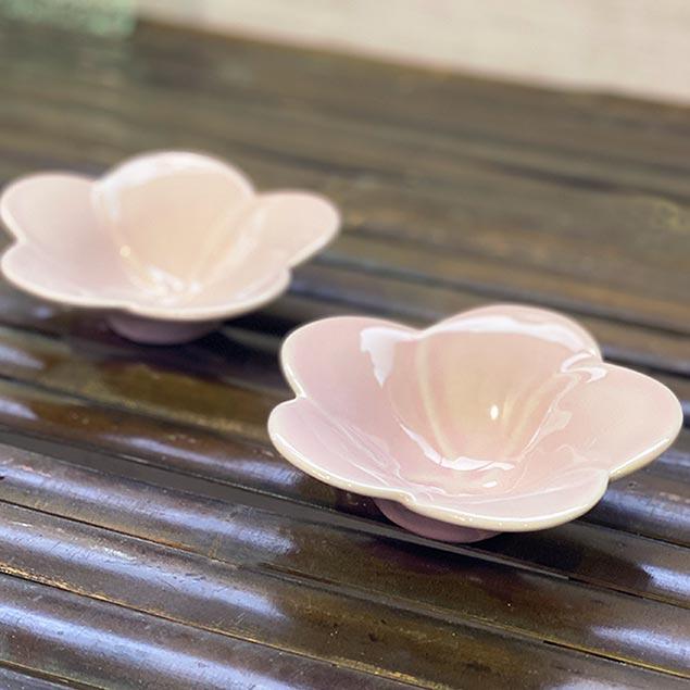 ジェンガラ 小鉢 プルメリア 2個1セット 白 ピンク バリ 正規品 食器