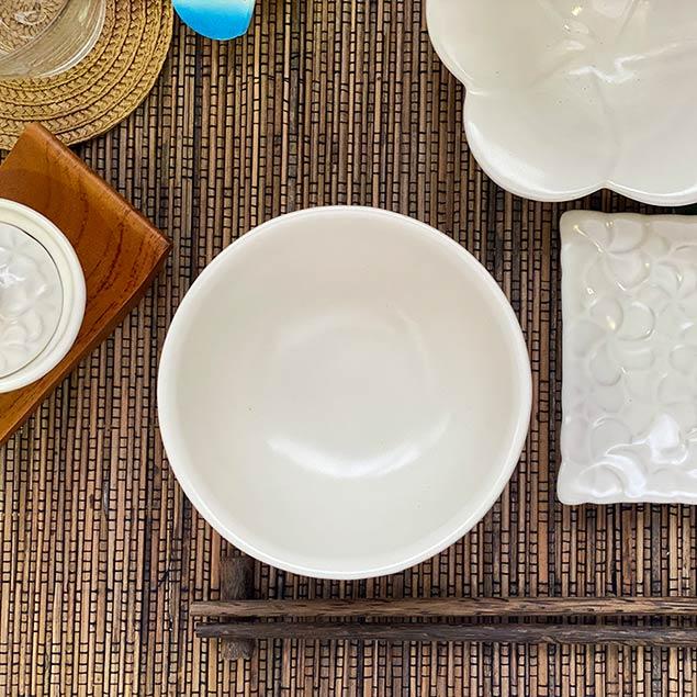 ジェンガラケラミック　フランジパニ　プレート　ボウル　ホワイト　まとめ売り　陶器 ジェンガラケラミック フランジパニ プレート ボウル ホワイト まとめ