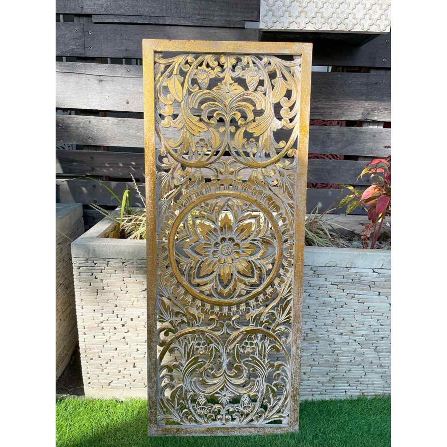 木製 レリーフ 透かし彫り H100×W40cm 3色 大型 アジアン 彫刻 木製 レリーフ 透かし彫り H100×W40cm 3色 大型 アジアン 彫刻