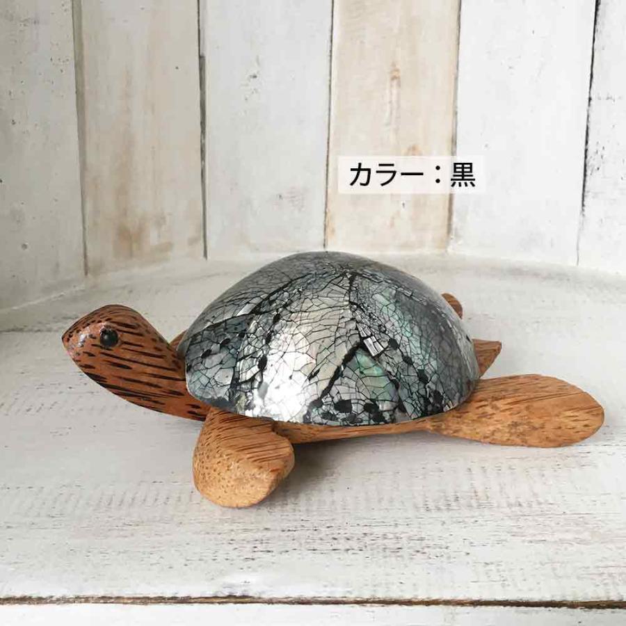 灰皿 卓上 カメ 亀 かめ シェル 木製 3色 アッシュトレイ 喫煙具