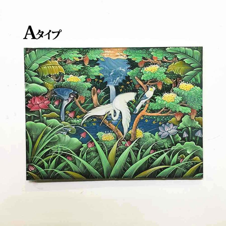 バリ絵画 鳥の絵 W80×H60cm 花鳥風月 絵画 アートパネル 緑 バリ バリ絵画 鳥の絵 W80×H60cm 花鳥風月 絵画 アートパネル 緑 バリ