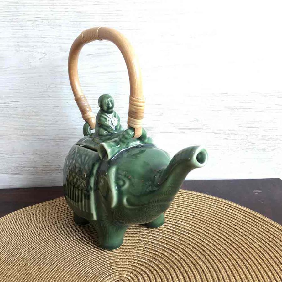 タバナン食器 急須 ゾウ 象 おしゃれ お茶 陶器 茶器 ティー バリ雑貨