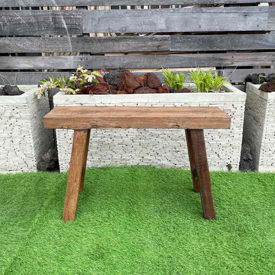 木製 ベンチ 古木 W80cm 家具 椅子 チェア イス ブラウン レトロ 置台