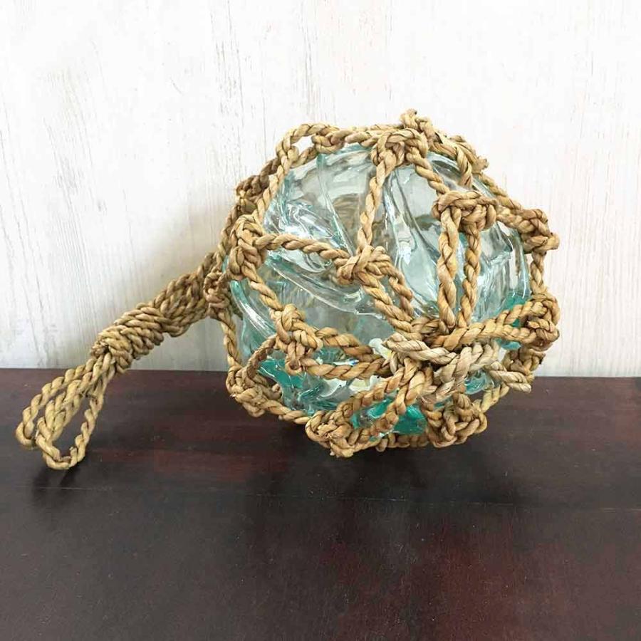 ガラスの浮き玉 直径15cm ガラス オブジェ 南国 マリンインテリア 吊り