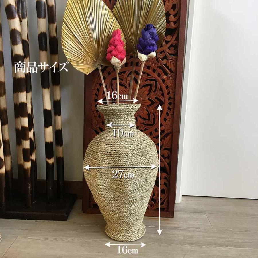 フラワーポット ツボ型 壺 つぼ オブジェ H50cm 造花 花入れ 丸型