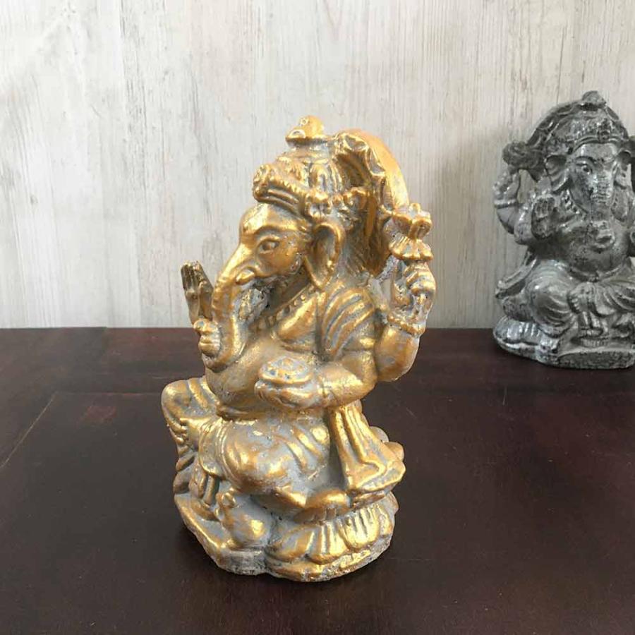新品　ガネーシャ　ラクシュミー　オブジェ　置物　真鍮　商売繁盛　開運 新品 ガネーシャ ラクシュミー オブジェ 置物 真鍮 商売繁盛
