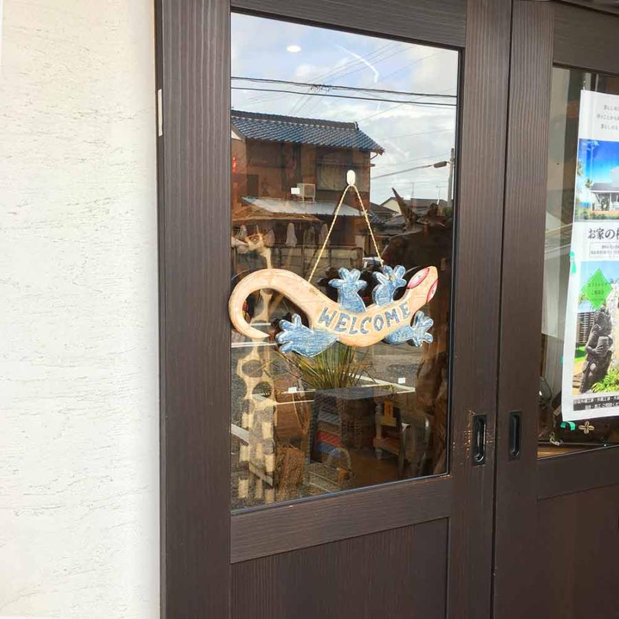 木製 ドアプレート WELCOME プレート ゲッコウ ドア掛け 2色 W50cm