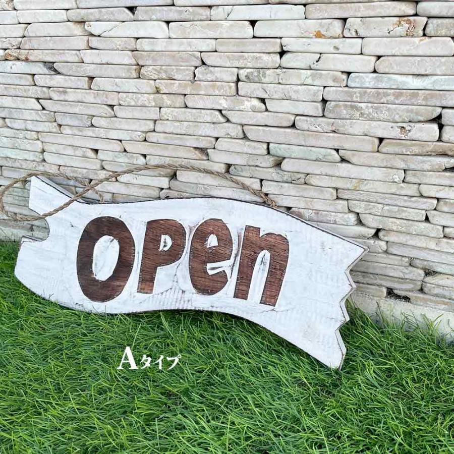 木製 オープン クローズ OPEN CLOSED 吊り下げプレート ボード 2タイプ